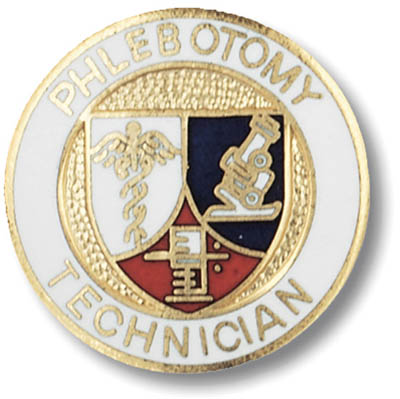 Phlebotomy Technician Emblem Pin