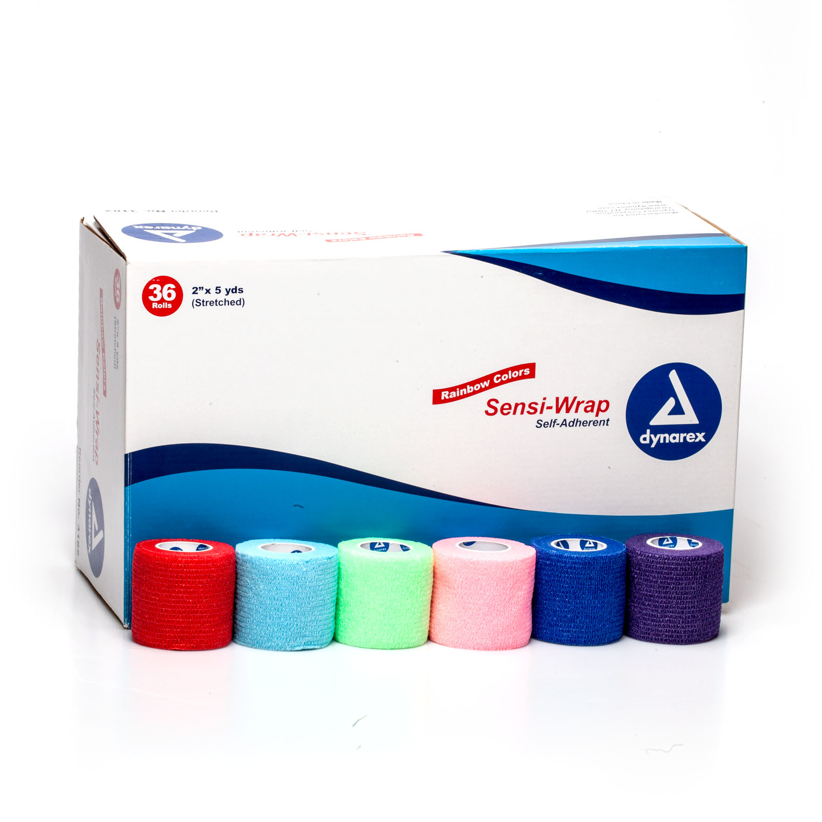 Cohesive Self Wrap Adherent Bandage Rolls 2" x 5yds 36/cs