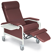 Winco Recliner CareCliner with Nylon Plastic Casters