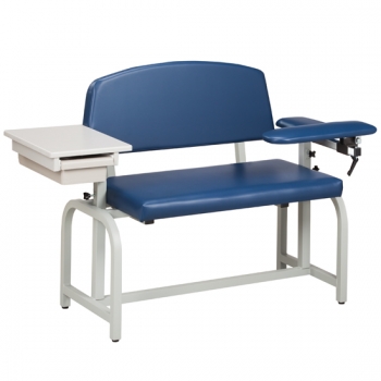 Clinton Extra-Wide Phlebotomy Chair With Drawer and Flip Arm