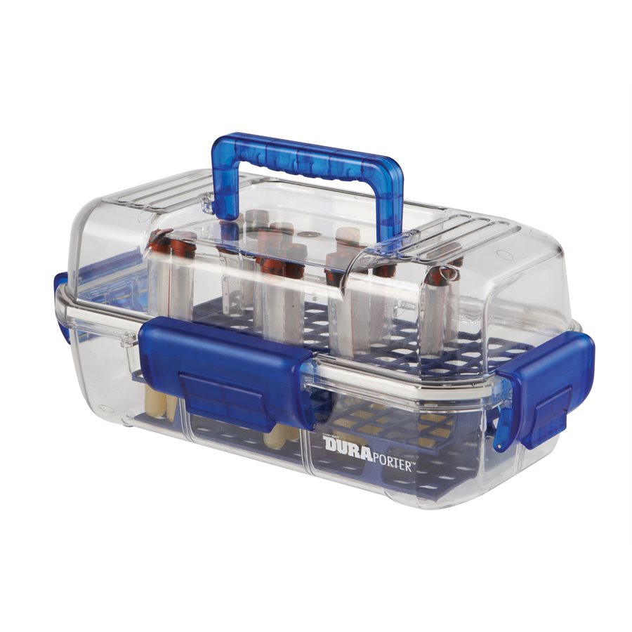 Phlebotomy Transport Box Clear-Blue
