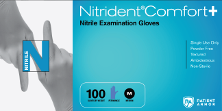 Glove Exam Am-Touch Nitrident Comfort Plus Lrg 100/bx