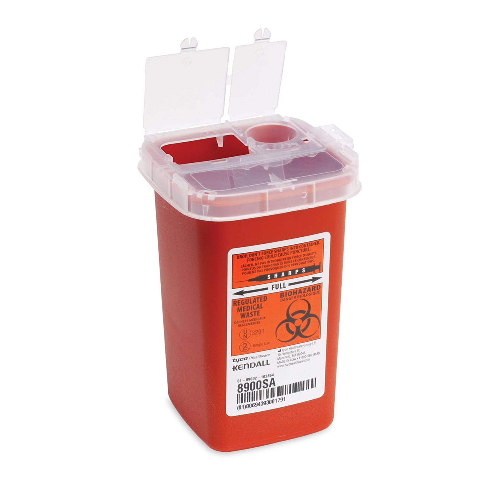 Kendall Phlebotomy Sharp Container 1Qt