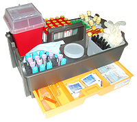 Open Phlebotomy Tray with Drawer